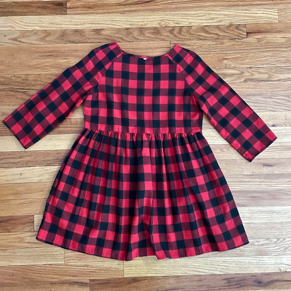 SHEIN Plaid Babydoll Dress